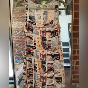 Reformation Noha Dress in galaxy comic print